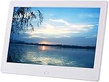 Samnuerly Cadres Photo numériques WiFi Cadre Photo numérique 10,1 Pouces IPS Écran Tactile 1280 * 800 IPS HD Display   Rotation Automatique Partager des Photos et VI