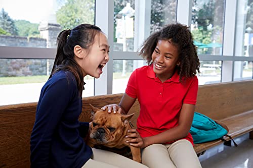 Image of French Toast Girls' Uniform Long Sleeve Polo with Picot Collar (Standard & Plus)