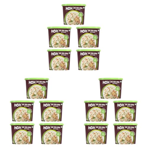 Image of MOM - Meal of the Moment, Ghee Rava Upma with Bhujia, 75g (Pack of 15) - Ready to Eat | Instant Food | No Added Preservatives