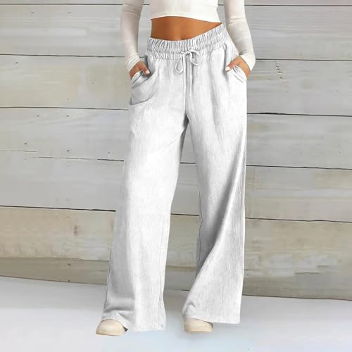 Pantalon large confortable coupe ample décontracté à poches mode - 3