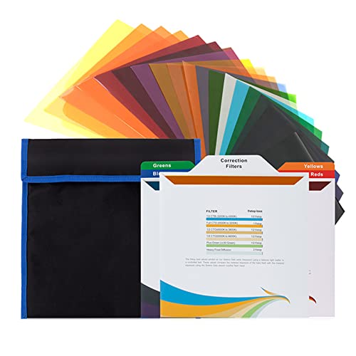 Filtres transparents en gel pour projecteur LED avec 20 nuances de correction chromatique