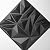 Art3d 33-Pack 3D Wall Panels for Interior Wall Decor, Modern Diamond Textured Accent Wall Paneling for Gaming Living Room TV Wall Background, 12 x 12 inch Black