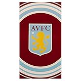 ASTON VILLA FC TOWEL PULSE - 55in x 28in - Football Gift, Multicoloured, L