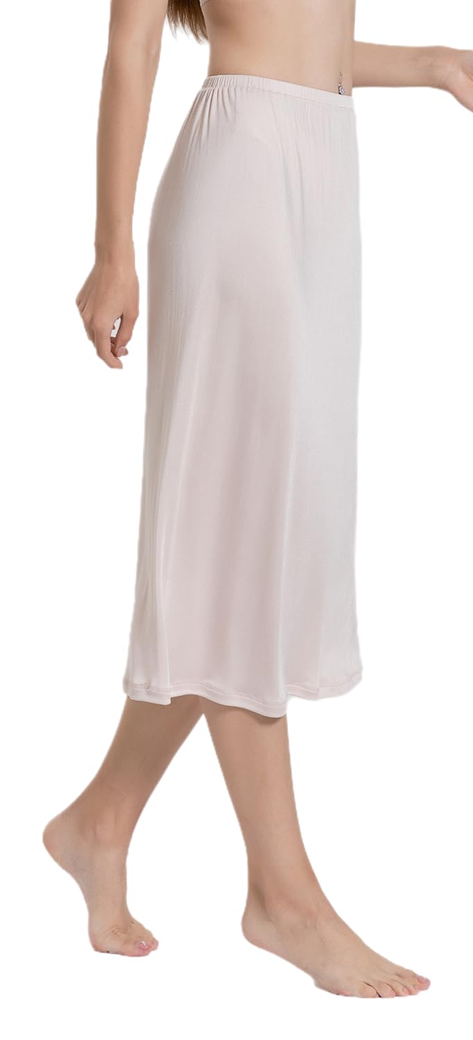 Demi-slip pour femme 100 % soie de mûrier pour sous-robe, jupe longue, jupon, jupon tricoté en soie