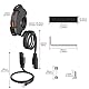 Motorrad USB Ladegerät 12V/24V mit QC3.0 & USB-C PD 20W Schnellladung, Voltmeter LED Anzeige, EIN/Aus Schalter, wasserdicht IP66, für Handy, Navi, GoPro – Motorrad, Roller, ATV, Boot