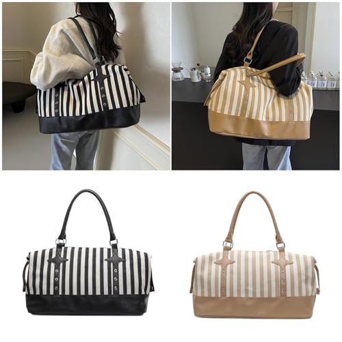 Roomy Weekenders Bag With Interior Compartments Practical Canvas Shoulder Handbag For Sports Gears Casual Daily Use Gym For Sports Essential2