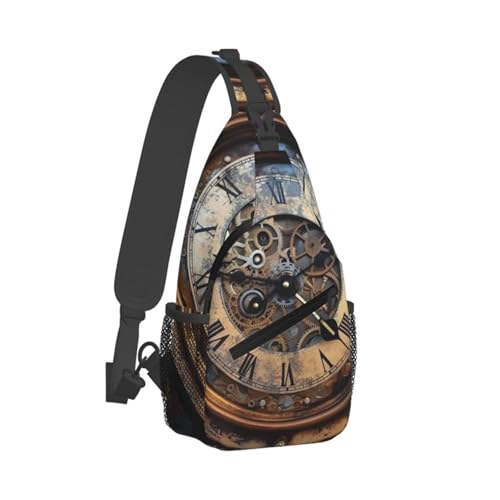 Mochila bandolera steampunk para senderismo y uso diario miniatura 1