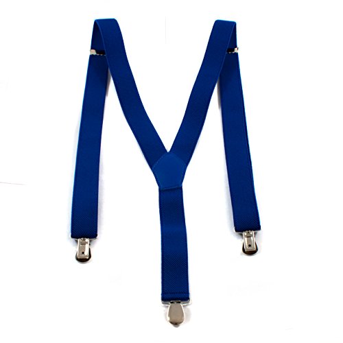 1buy3 Hosenträger Blau| Unisex | Y-Form | Männer & Frauen | 3 Clips | ab 6 Jahren|verstellbar | über 28 Modelle Cover