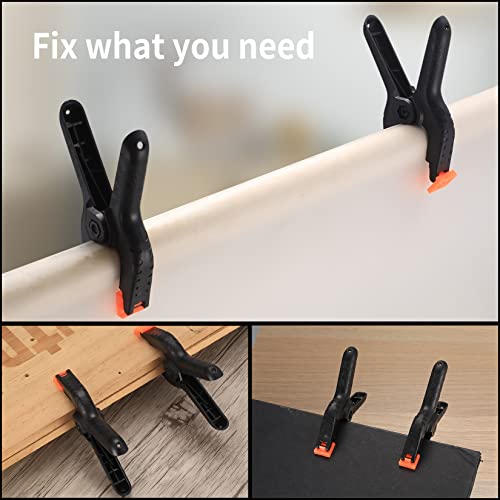 10 Pcs Spring Clamps, 3 inch Heavy Duty Nylon Spring Clips, Woodworking Tension Clamps, Plastic Grip Spring Clips Clamps for DIY Projects, Photo Studios, Photo Background 6 10 Pcs Spring Clamps, 3 inch Heavy Duty Nylon Spring Clips, Woodworking Tension Clamps, Plastic Grip Spring Clips Clamps for DIY Projects, Photo Studios, Photo Background - Image 6