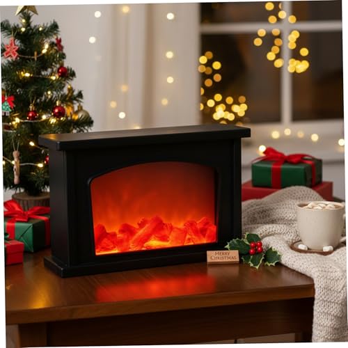 LED sin llama estilo chimenea decorativa interior con alimentación USB 4