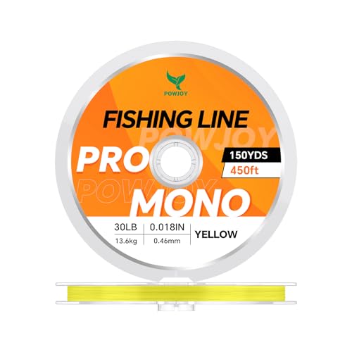 Image of Monofilament Fishing Line with Knot Guide Card, Tangle-Free Snap Ring for No More Mess, Low Memory Smooth Casting Nylon Mono String, 15 /20 /30 /50 /80LB, 220-1050 Yards