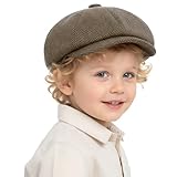 Kids Newsboy Cap Boys Vintage Newsboy Hats Newsboy Cap for Boys(3-4 Years, Coffee)