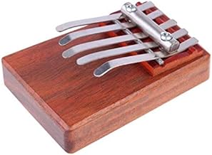 XSWY 5 Clave Kalimba Mbira likembe Sanza dedo pulgar del palo de rosa Piano Instrumento Fácil de usar (Color : 1)