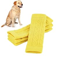 Hondenbeenwarmers - 4 gebreide beenwarmers voor huisdieren, elleboogbeschermers voor honden, beenbeschermers voor honden, hondenbeenmouwen, puppybenen côver, ademende sokken voor honden