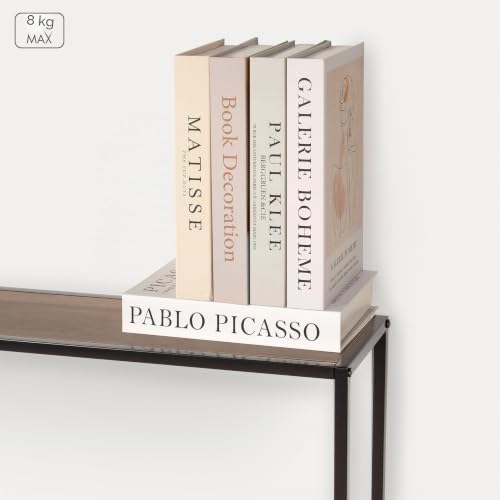 Table de radiateur 105x20x82 cm avec tablette effet bois robuste max 8 kg - 5