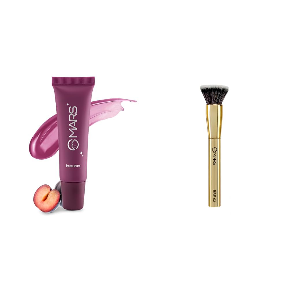 MARS Lippy Top Hydrating Lip Gel 10ml 05-SWEET PLUM MARS Artists Arsenal Professional Foundation Flat make up Brush-picture-34