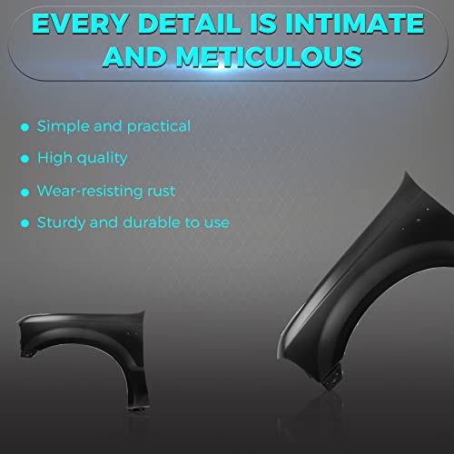 Titanium Plus Autoparts Steel Front Fender Left Driver Side Compatible With 97-07 Ford Excursion F250 F350 Super Duty (Partslink Number F81Z16006Aa Fo1240208) #TOP5