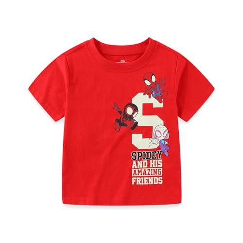 Image of Marvel Spidey and His Amazing Friends Boys 3 Piece Tank Top T-Shirt and Shorts Set for Toddler and Big Kids