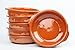 Terrine di terrcotta con Manici Diametro Esterno di 14 cm x 3,50 cm di altezza. Set di 6 pentole. realizzate in Spagna. In Terracotta refrattaria. n.8, misure interne: 12,5 cm. immagine