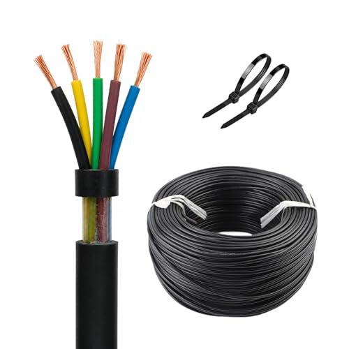 Cable de bomba sumergible de alta resistencia con cubierta de goma impermeable y flexible