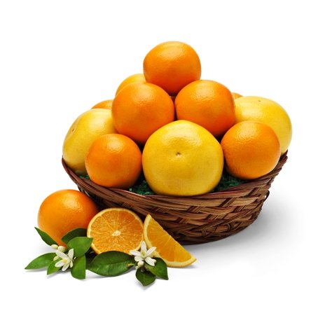 Just a Basket of Fruit with Oranges