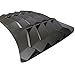 IKON MOTORSPORTS, Window Louvers Compatible with 2016-2021 Honda Civic Sedan, Rear Window Louvers Cover Sun Shade ABS
