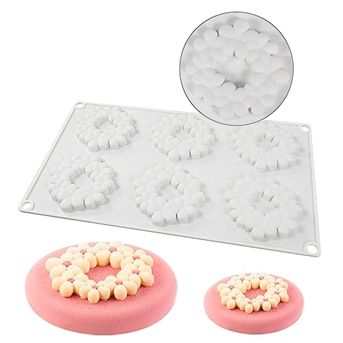Molde para repostería flor de nube M con cavidades tridimensionales suaves 4