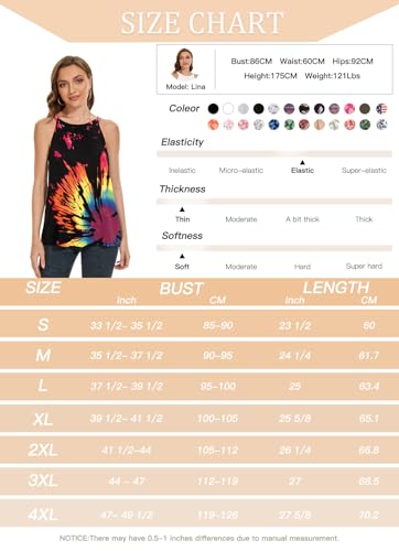 Image of Women Halter Tank Top with Built in Bra Flowy Sleevless Padded Camisole Loose Fit Summer Shirt Top S-3XL