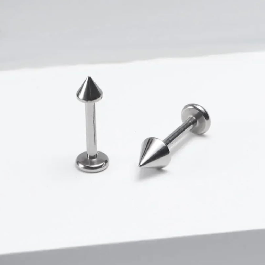 32PCS 16G Lip Rings Surgical Steel Snake Bite Jewelry Labret Jewelry Monroe Lip Barbell Ring Daith Tragus Helix Piercing Jewelry for Women Men 6mm/8mm/10mm/12mm - Image 7