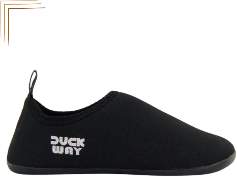 Sapatinha Tenis Infantil Antiderrapente Praia Piscina Duck Way (17/18, Preto)