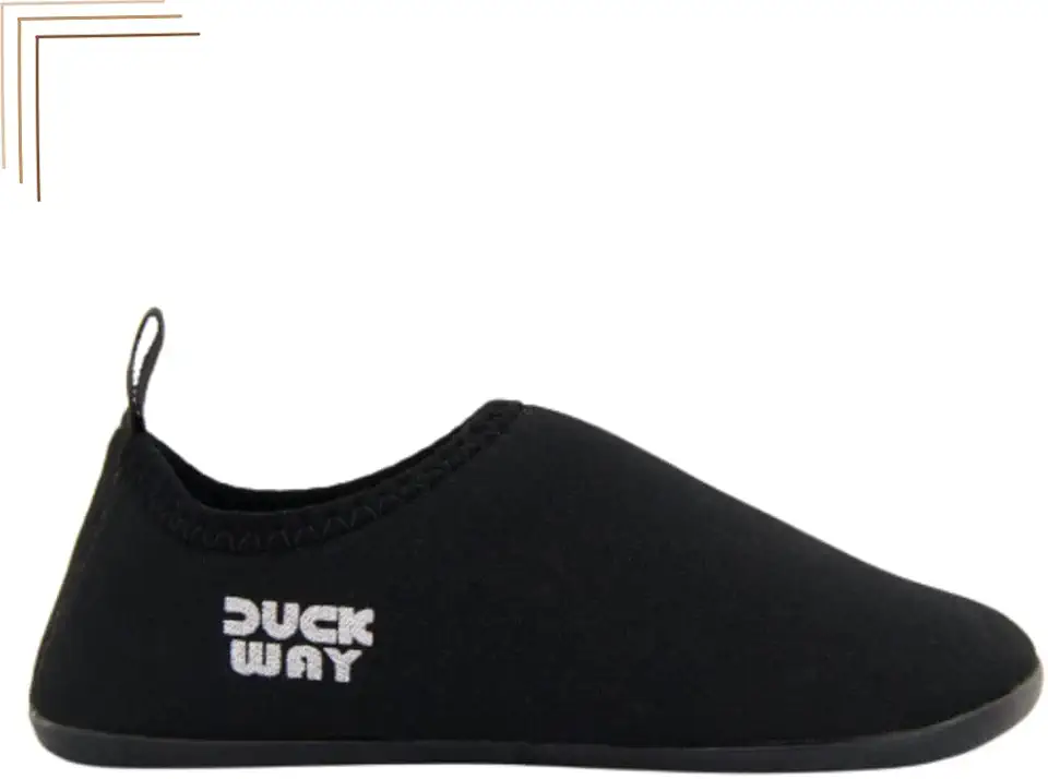 Sapatinha Tenis Infantil Antiderrapente Praia Piscina Duck Way (19/20, Preto)