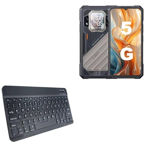 BoxWave Keyboard Compatible with Cubot Kingkong X Pro - SlimKeys Bluetooth Keyboard, Portable Thin with Chiclet-Style Keys - Jet Black