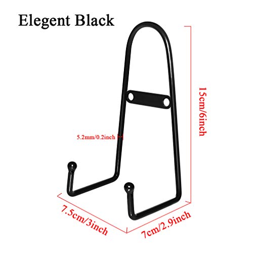 Mocoum 4 Pack Wall Mount Plate Display Stands, Medium Wall Easel Holder Plate Hanger Vertical Plate Stand Holders, Wall Display Picture Frame Stand For Decorative Plates, Arts (Straight, 6 Inch) #TOP2