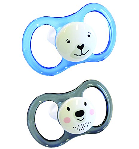 ESSKA feliz de silicona (Azul/Negro, Paquete de 2)