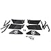 OMUOFFROAD Jeep Wrangler Rear Inner Fender Liners for 2007-2017 Jeep Wrangler JK 4WD Five Star logo Lightweight Aluminum Design Black