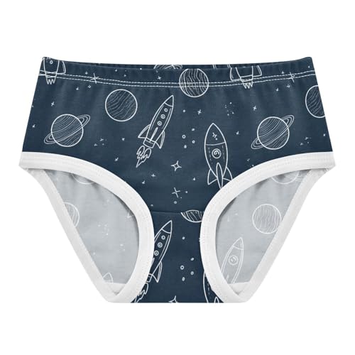 Girls' Underwear Space Rocket Blue Toddle Brief Panties 2303882