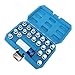 PerGar 21pcs Wheel Lock Lug Nut Remover Tool Kit With 1/2in Drive Adapter Steel Chrome Plated 36 1 300, Automotive Wheel Nuts Screw Removal Key Socket Set for R50 R52 R53