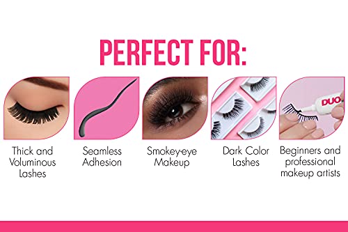 Duo Strip Eyelash Adhesive For Strip Lashes, Dark Tone, 0.25 Oz, 2-Packs #TOP5