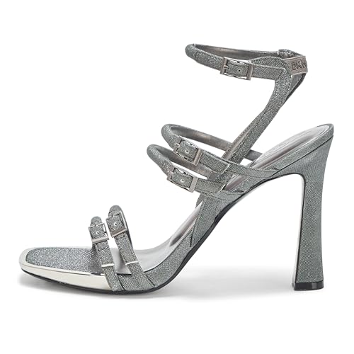 DKNY Women's Cyril Evening Double Belt Strap Heeled Pump Sandal2