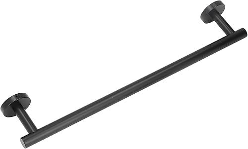 Miniatura 8 de Toallero para baño, toallero de acero inoxidable 304, toallero negro mate de 17.7 in, toallero de barra simple y elegante para baño, cocina