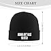 Momma Ain't Raise No Bitch Knit Hats Beanie Hat for Men Women Fashion Warm Winter Ski Cap Black