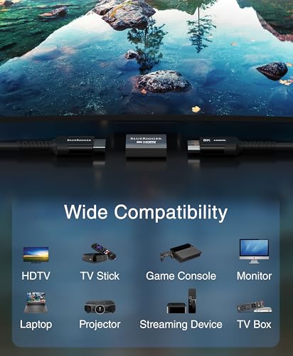 BlueRigger 8K HDMI Coupler - (1 Pack Female to Female Adapter, 3D, 8K 60Hz HDMI 2.1, Union Connector, HDMI to HDMI Extender) - Compatible with... - Image 4