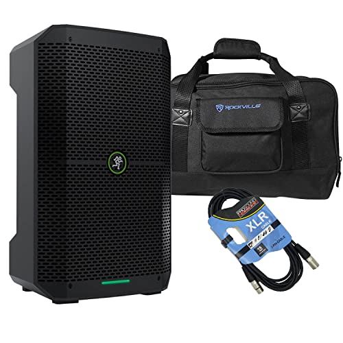 Clutch Mackie Thump Go 8â€³ Battery-Powered Loudspeaker, Rockville TB8, XLR Cable Bundle