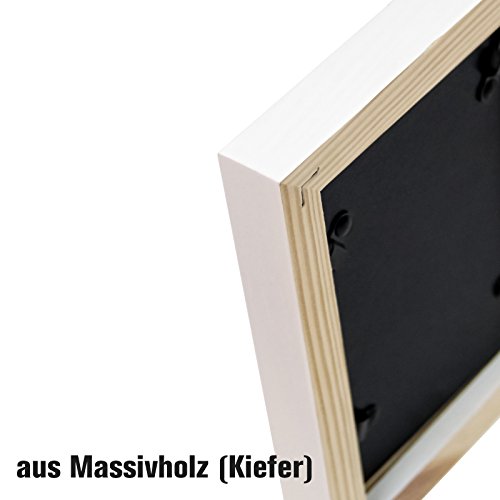 Yorbay Picture Frames Set of 26 Photo Frames with Picture Cover Made of Plexiglass Photo Collage Post Home Decoration Wood White 41.50 x 30.00 x 23.50 cm