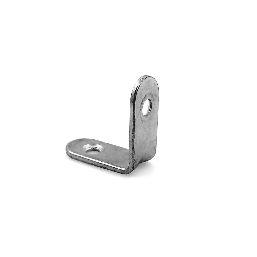 Modket M4323-100-ZP-16 Corner Braces 1-1/8” x 1-1/8” Angle Brackets 90 Degree Joint Braces Fastener Heavy Duty Shelf Wall Hanging Support L Shape Bracket 16 pcs