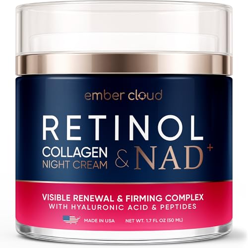 Retinol Collagen Cream for Face Retinol 1% Hyaluronic Acid Niacin...
