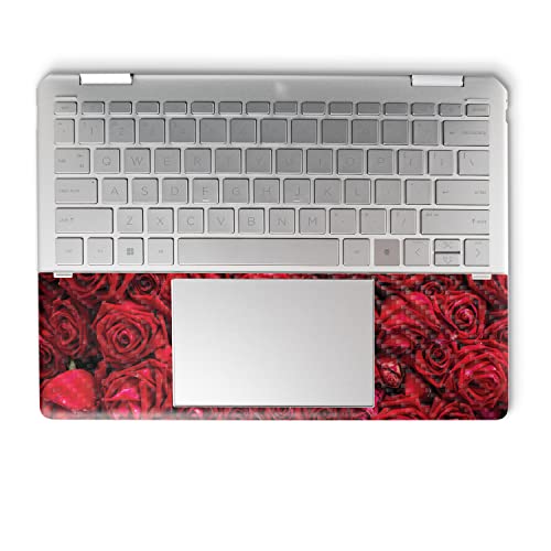 Image of MightySkins Carbon Fiber Skin Compatible with HP Spectre x360 14 inch (2022) Full Wrap Kit - Too Many Roses | Protective Durable Textured Carbon Fiber Finish | Easy to Apply | Made in The USA