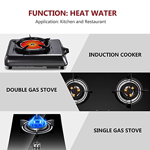 DOITOOL 1. 2L estufa superior silbando té hervidor de acero inoxidable de ebullición rápida agua tetera de sonido con… - Imagen 5