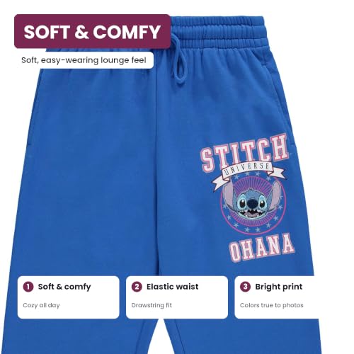 Disney Stitch Joggers for Women - Lilo & Stitch Varsity Athletic Jogger Sweatpants - Multi Print Graphic Sweatpants for Women, Officially Licensed Cobalt Blue - image 7