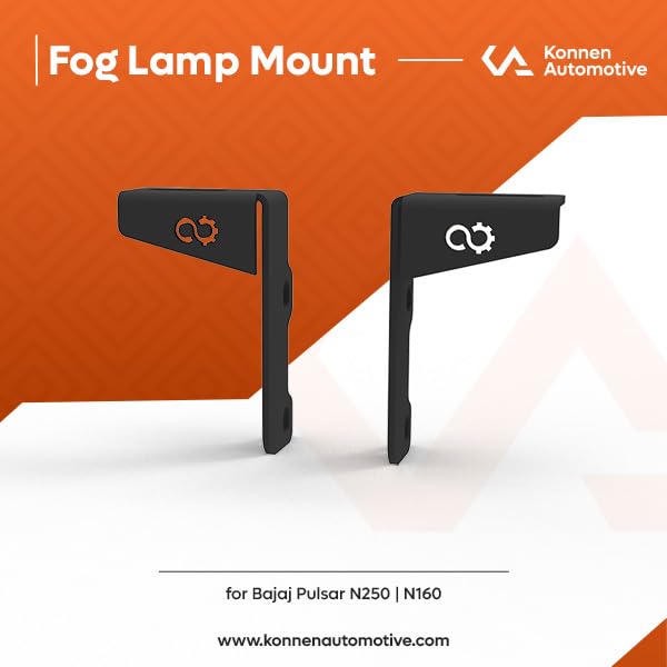 Image of Fog Lamp Mount Compatible with Bajaj Pulsar N250 (Black, Pack of 1)